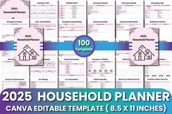 2025 Household Planner Templates