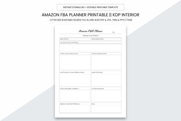 Amazon FBA Planner Kdp Interior: A Comprehensive Guide
