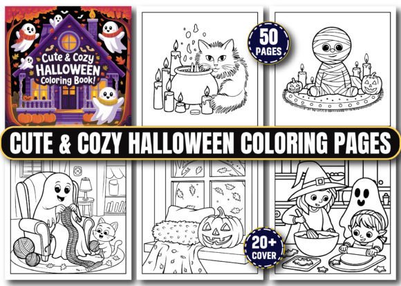 Cute and Cozy Halloween Coloring Pages: A Whimsical Way to Celebrate the Season