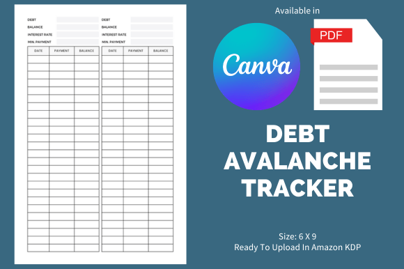 Debt Avalanche Tracker - KDP Template: A Practical Tool for Financial Management
