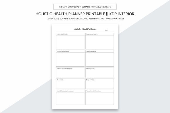Discover the Holistic Health Planner Kdp Interior: A Comprehensive Guide