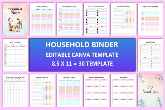 Editable Household Binder Interior: A Smart Way to Organize Your Life