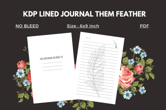 Feather Lined Journal KDP Interior
