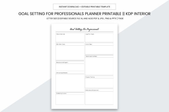 Goal Setting for Professionals Kdp Note: A Practical Tool for Success