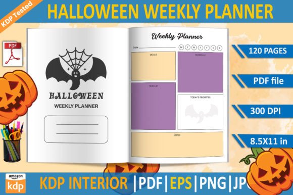 Halloween Weekly Planner KDP Interior: A Strategic Tool for Creative and Business Success