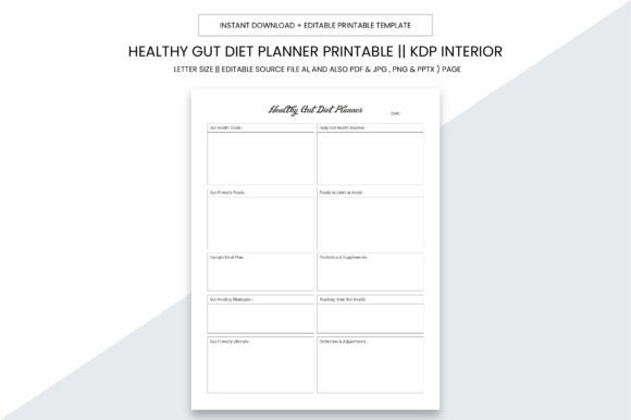 Healthy Gut Diet Planner Kdp Interior