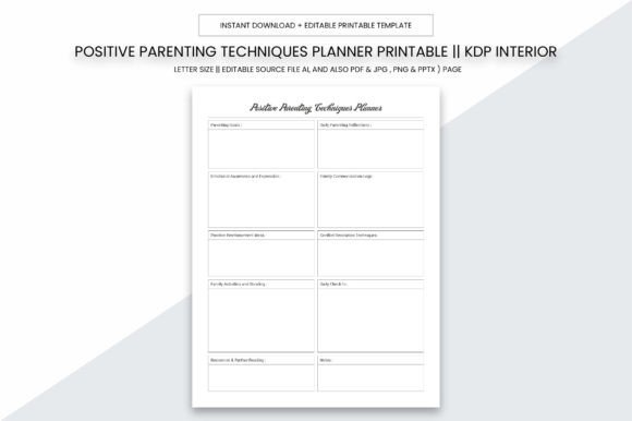 Maximize Your Parenting Journey with the Positive Parenting Techniques Planner