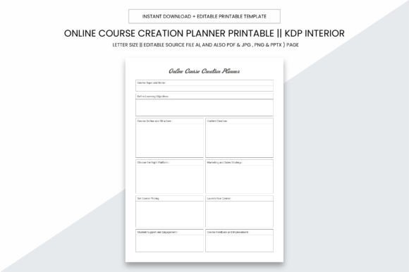 Online Course Creation Planner