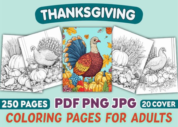 Thanksgiving Coloring Pages for Adults