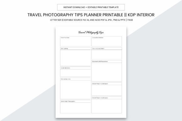 Travel Photography Tips Planner: A Must-Have Tool for Photographers