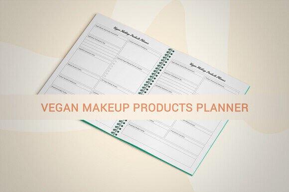 Vegan Makeup Products Planner